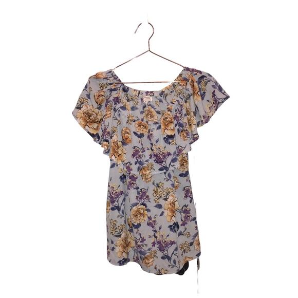 UMGEE Off The Shoulder Floral Print Top - Size Medium - Picture 2 of 5